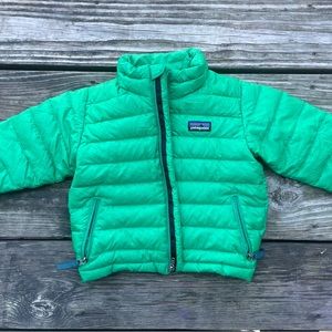 Toddler boy, Patagonia Down-filled, sweater jacket size 18 months *fits up to 2T